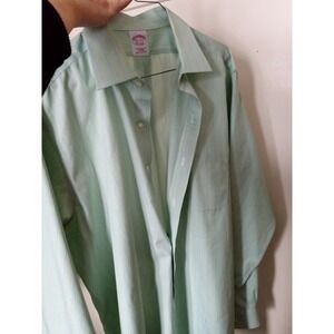 Brooks Brothers‎ Traditional Fit Non Iron Button Down Shirt Mens 16 1/2 plaid